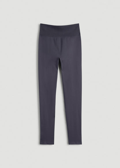 American Tall Women|Men Compression Training Leggings for Tall Women in Periscope Grey