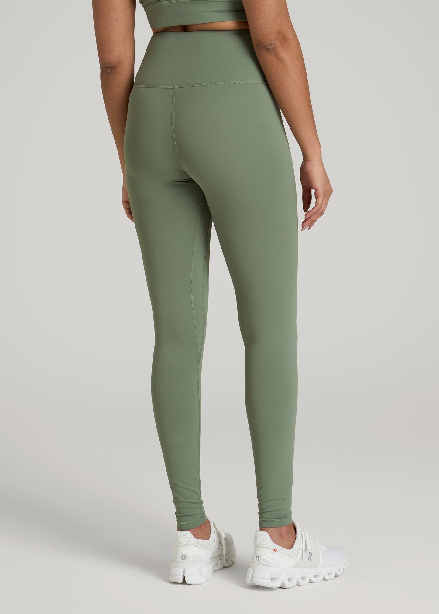American Tall Women|Men Balance High-Rise Leggings for Tall Women in Dark Seagrass