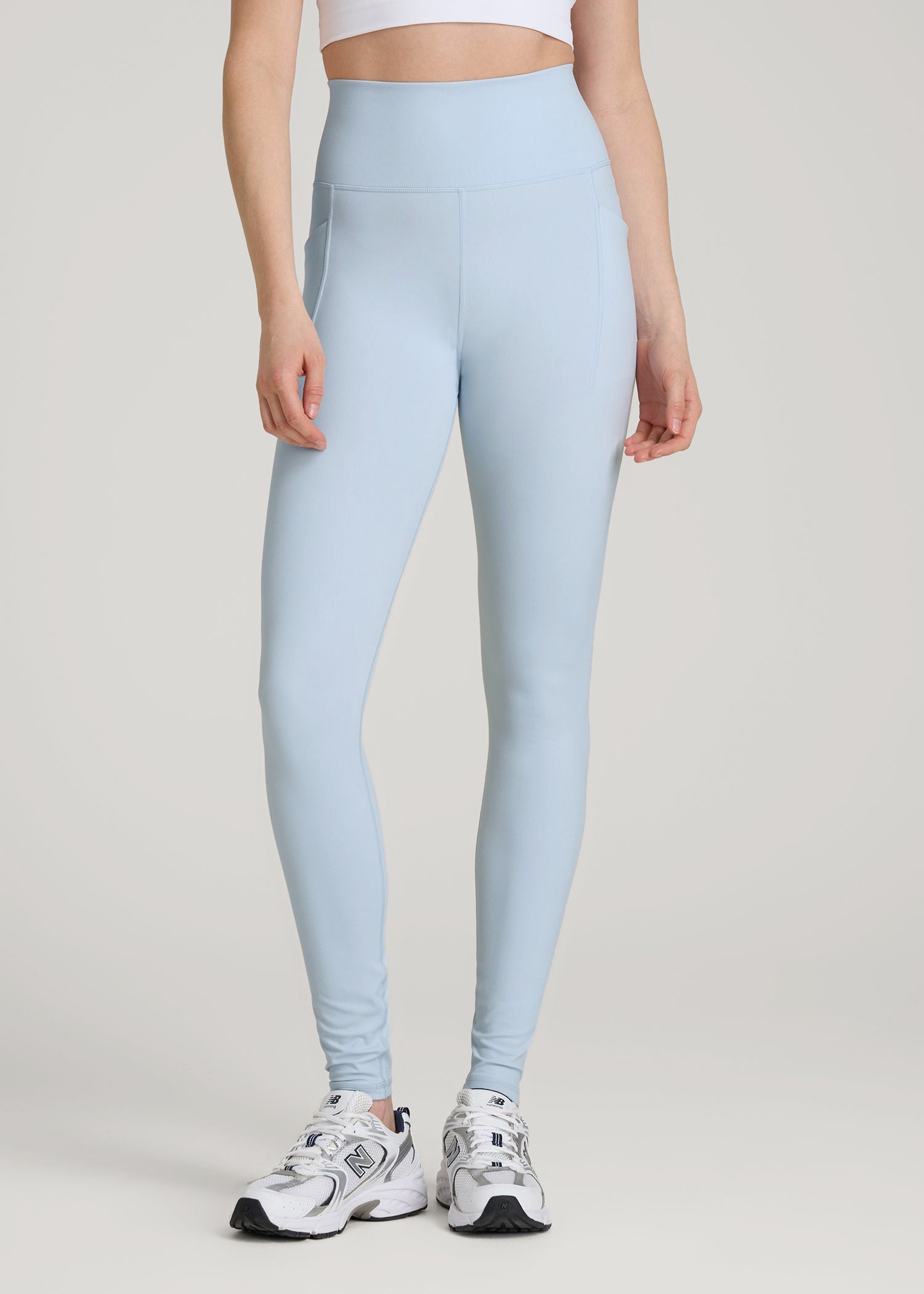 American Tall Women|Men Balance Cinched Back Pocket Legging for Tall Women in Ice Blue