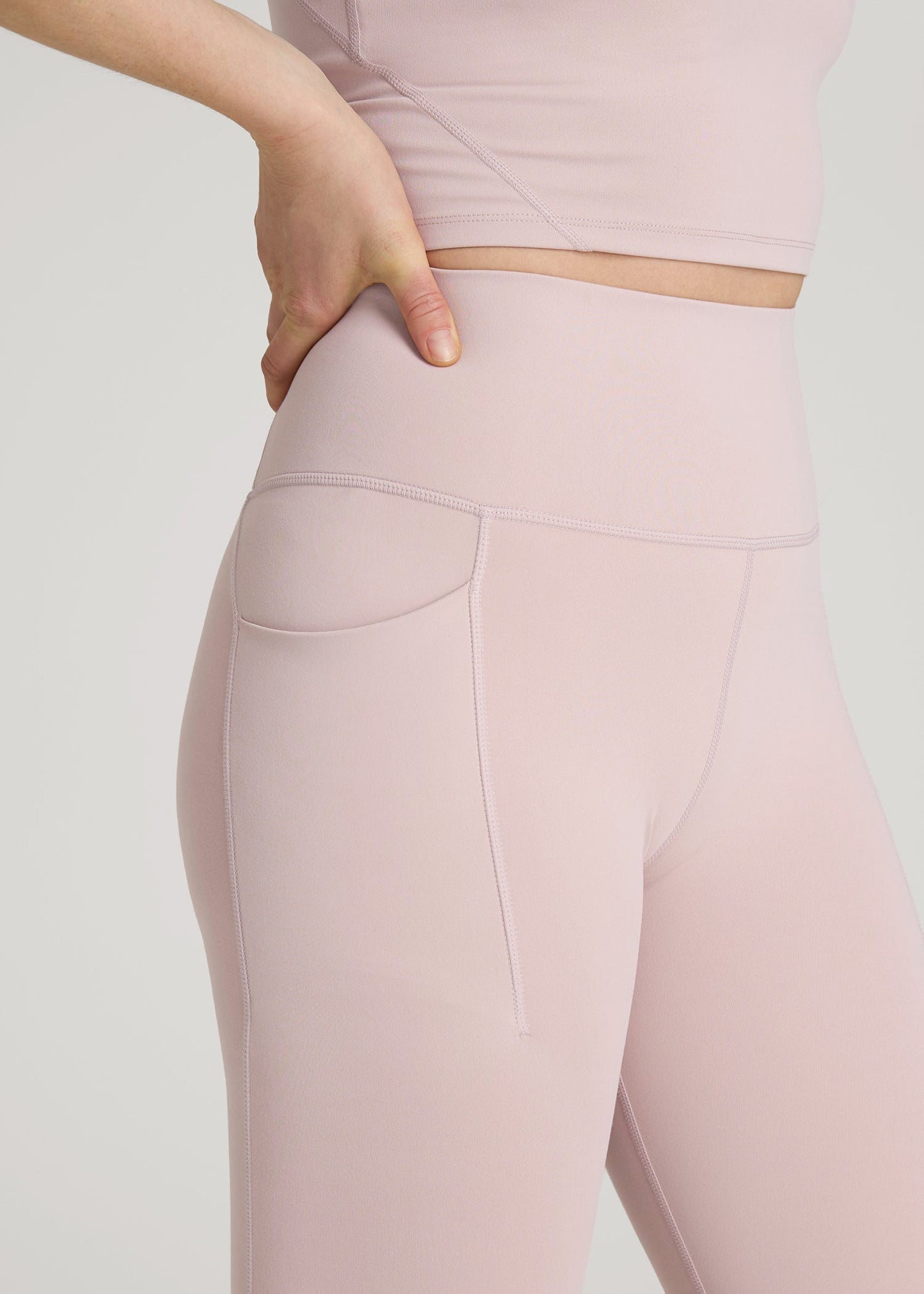 American Tall Women|Men Balance Cinched Back Pocket Legging for Tall Women in Desert Rose