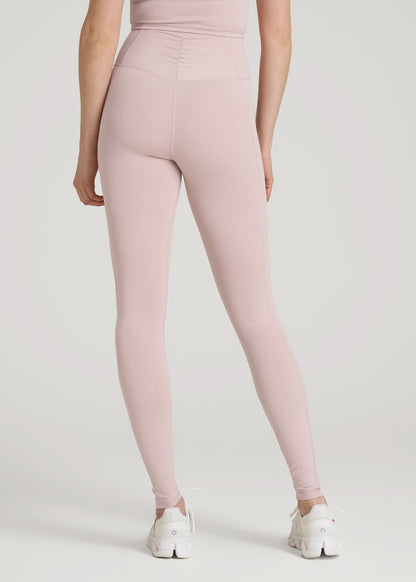 American Tall Women|Men Balance Cinched Back Pocket Legging for Tall Women in Desert Rose