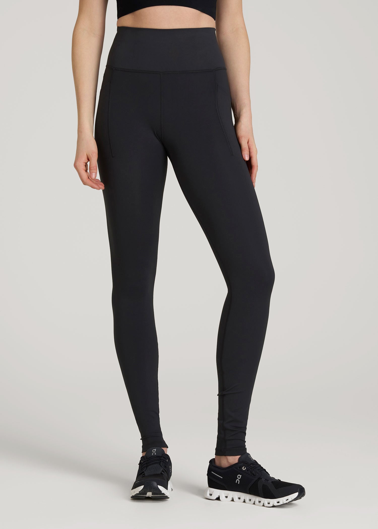 American Tall Women|Men Balance Cinched Back Pocket Legging for Tall Women in Black