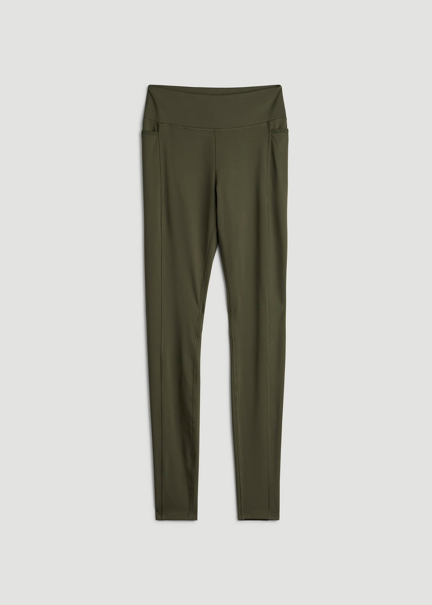 American Tall Women|Men Bella Outer-Pocket Leggings for Tall Women in Forest Night