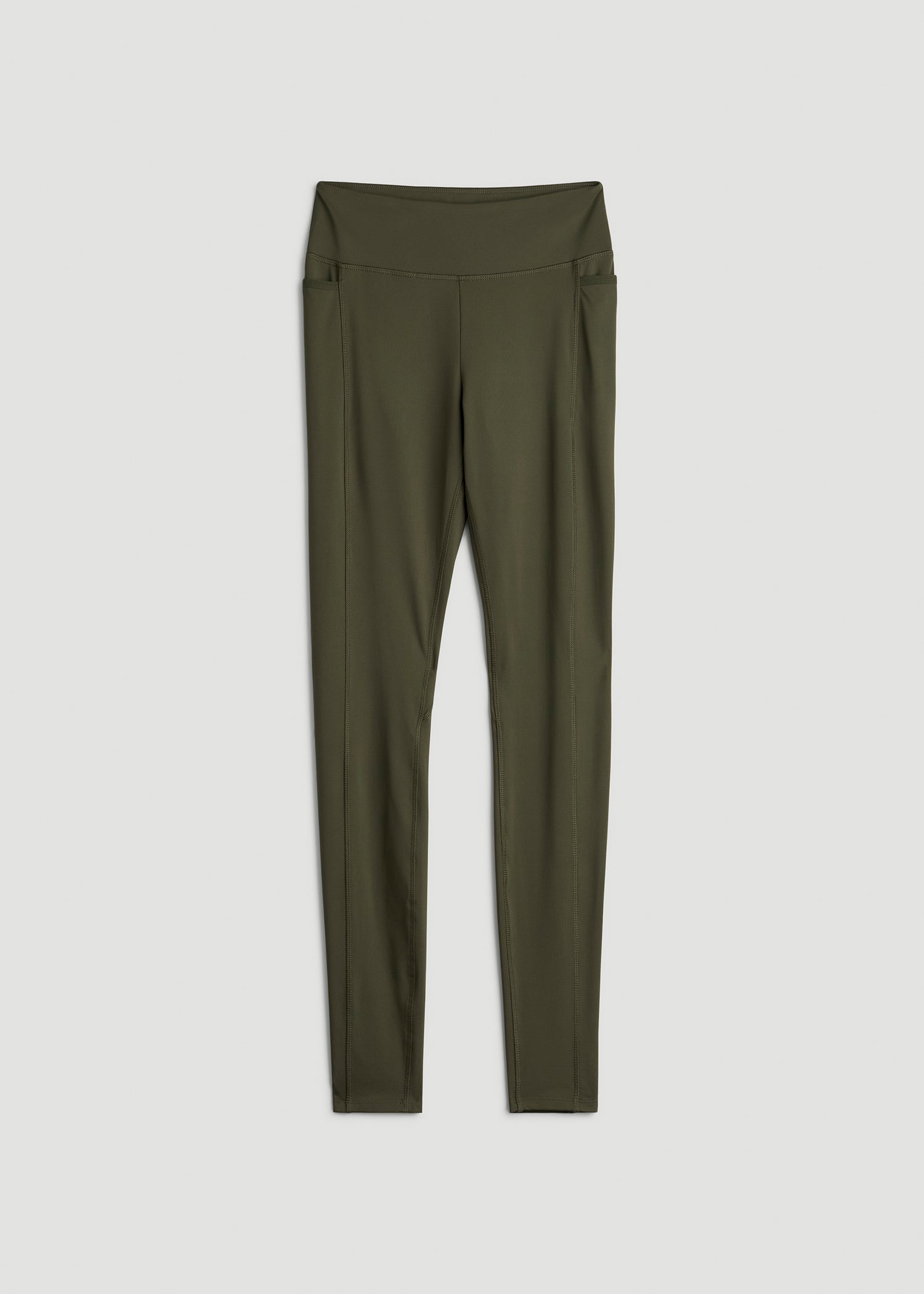 American Tall Women|Men Bella Outer-Pocket Leggings for Tall Women in Forest Night