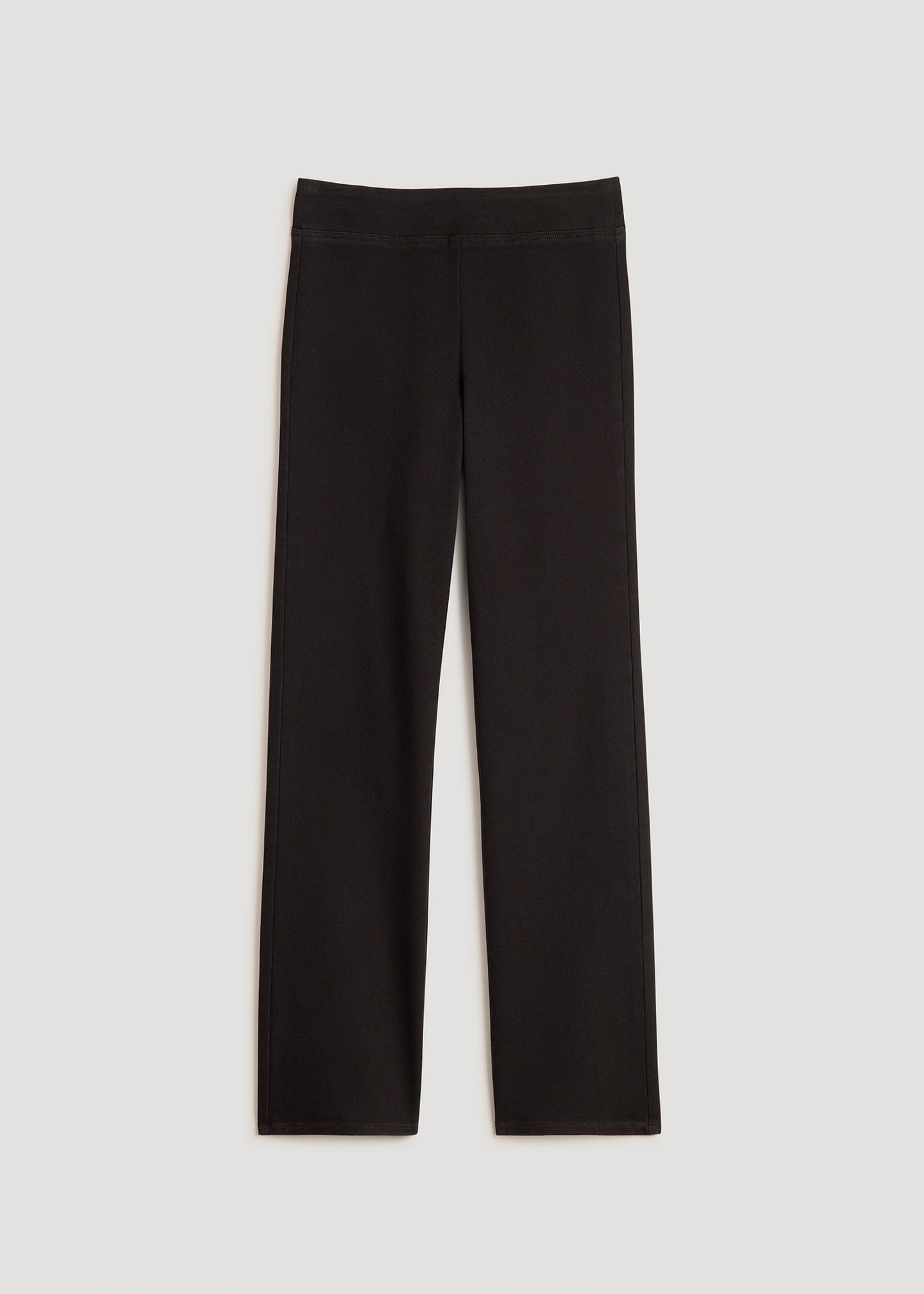 American Tall Women|Men Harper Pull-on Straight Leg Jeans for Tall Women in Washed Black
