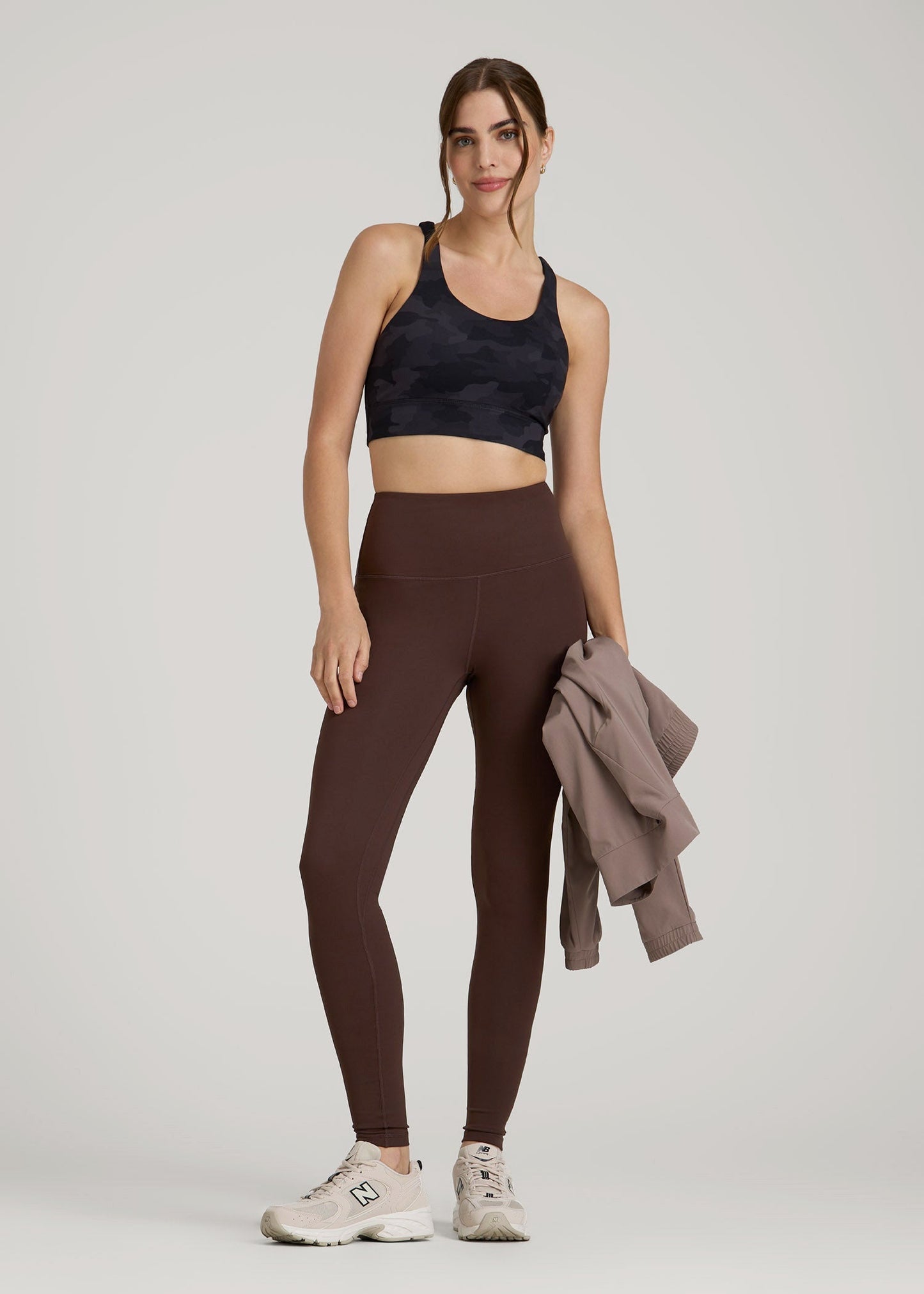 American Tall Women Balance High-Rise Leggings for Tall Women in Espresso