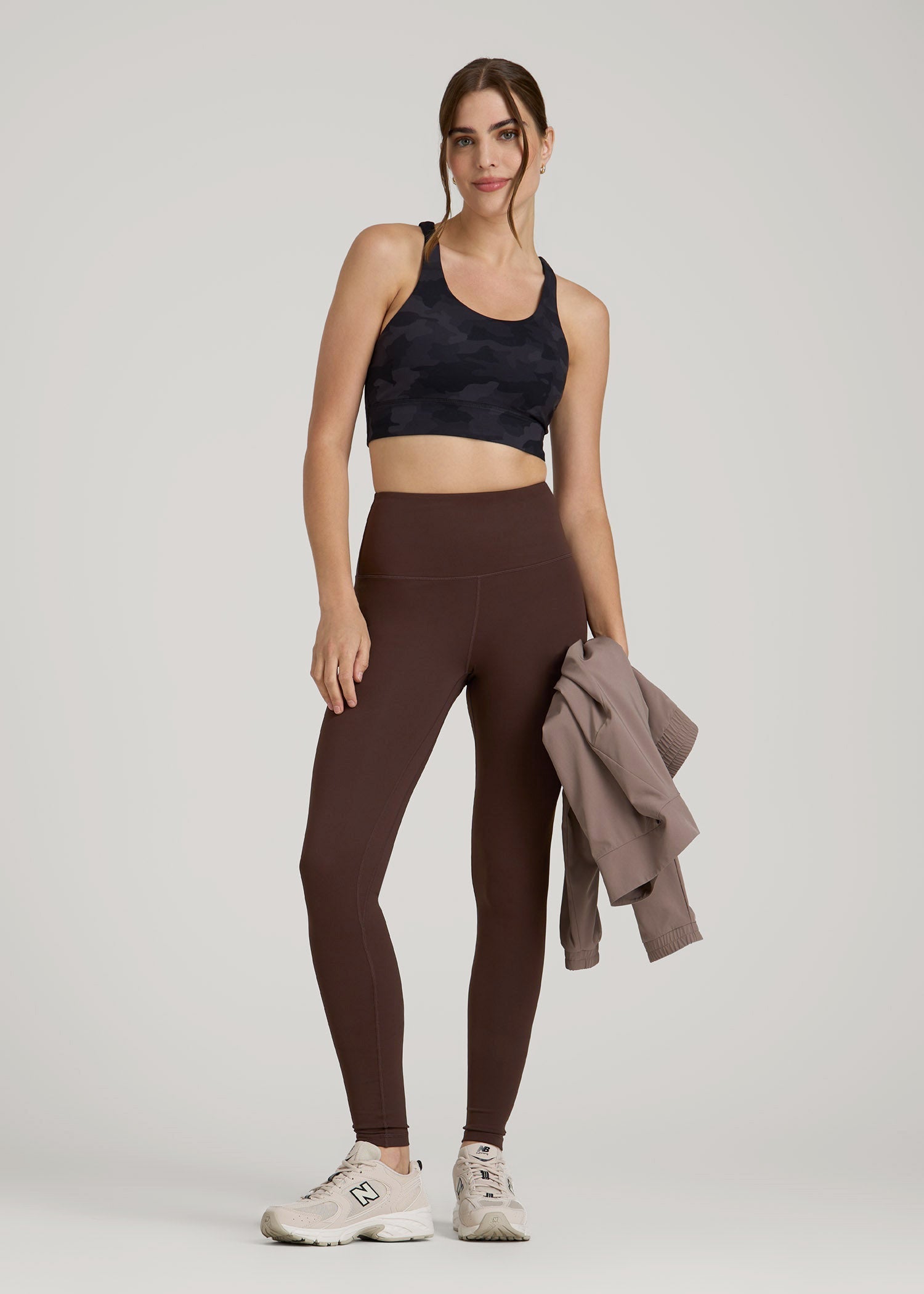 American Tall Women Balance High-Rise Leggings for Tall Women in Espresso