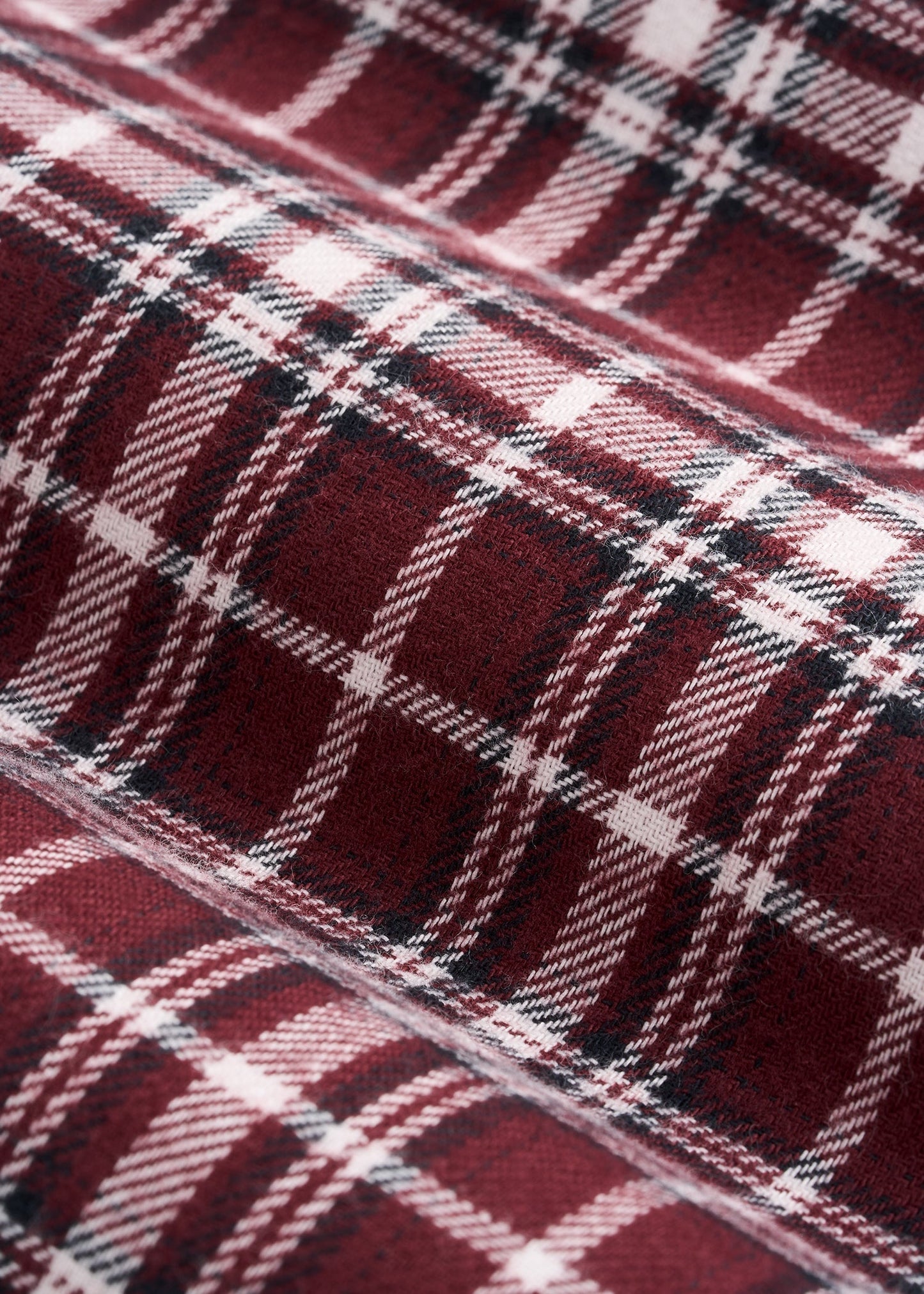 American Tall Women Tie Waist Flannel Pajama Pants for Tall Women in Wine and Grey Lilac Plaid