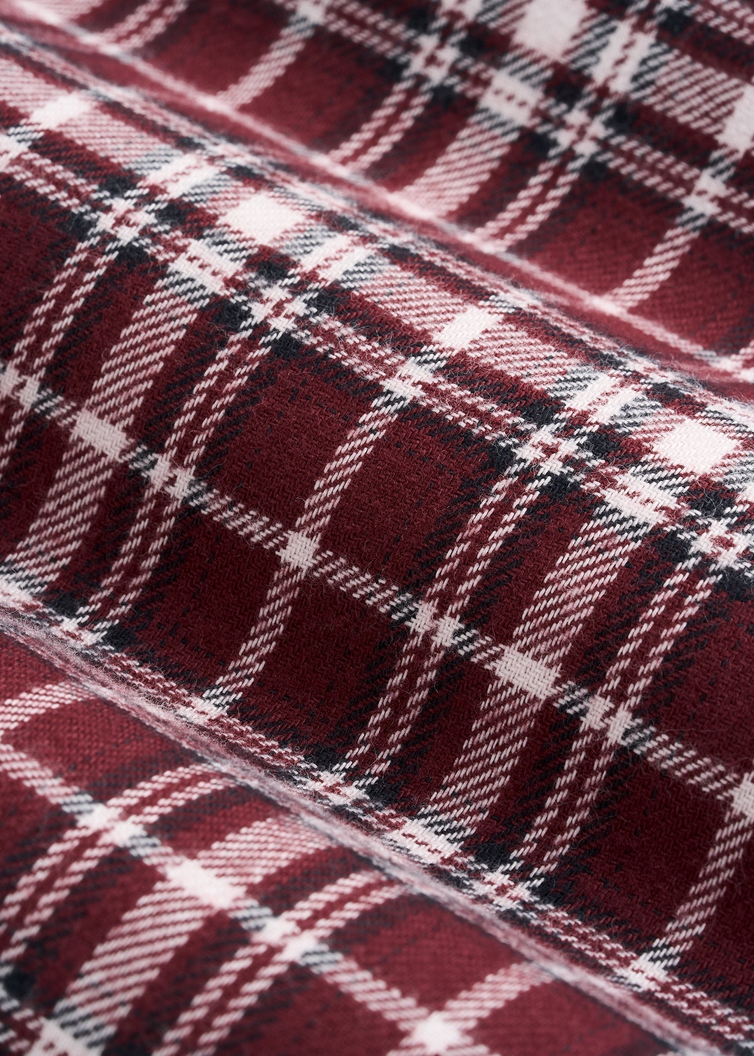 American Tall Women Tie Waist Flannel Pajama Pants for Tall Women in Wine and Grey Lilac Plaid