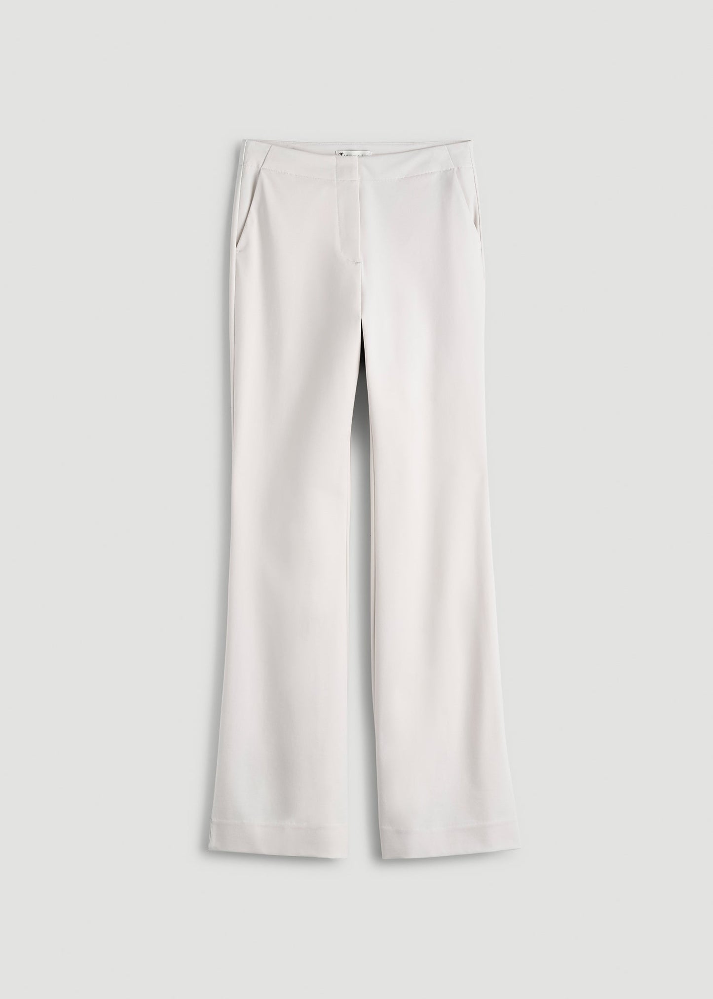 American Tall Women Freedom Flex Flare Dress Pants for Tall Women in White Sand