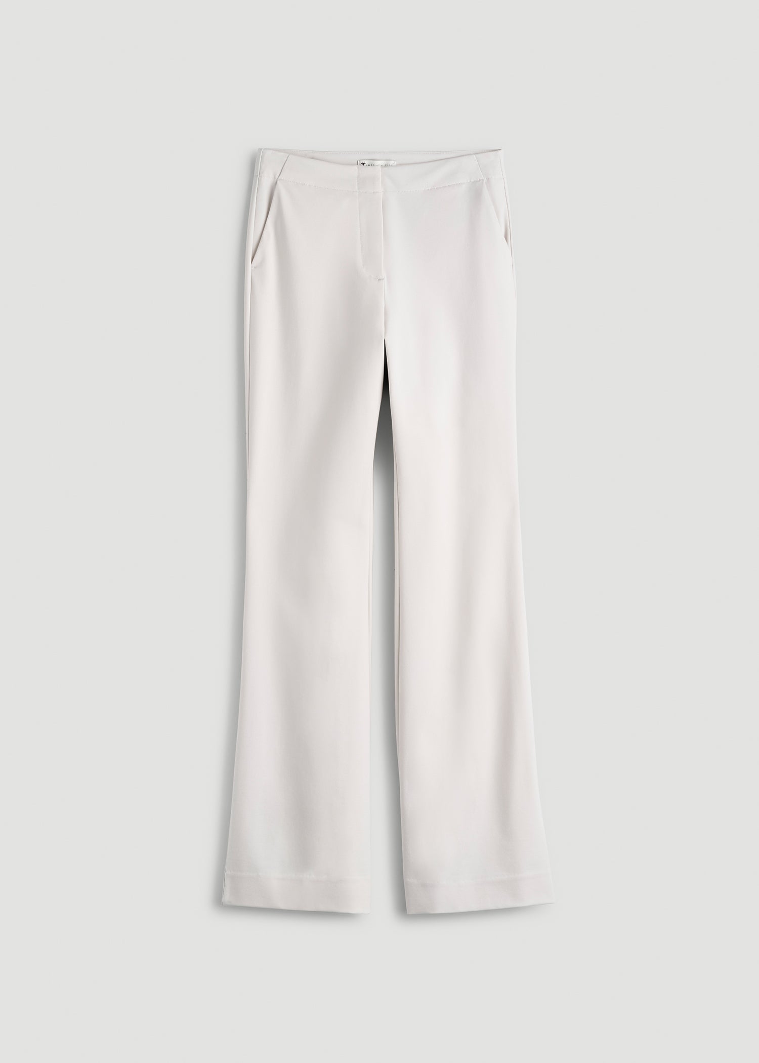American Tall Women Freedom Flex Flare Dress Pants for Tall Women in White Sand