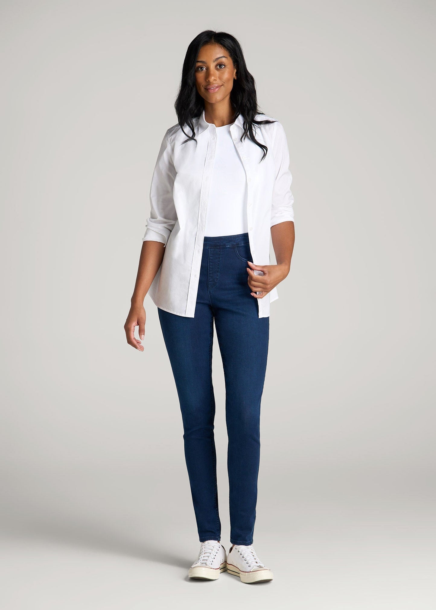 American Tall Women Jeggings for Tall Women in Twilight Blue