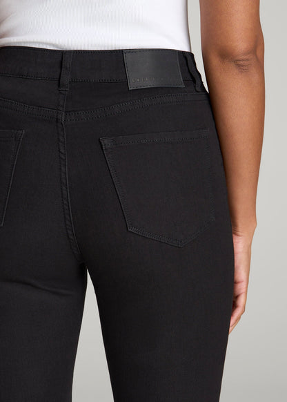 American Tall Women Georgia High-Rise Skinny Jeans for Tall Women in Black