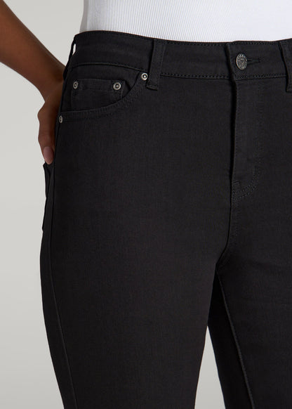 American Tall Women Georgia High-Rise Skinny Jeans for Tall Women in Black