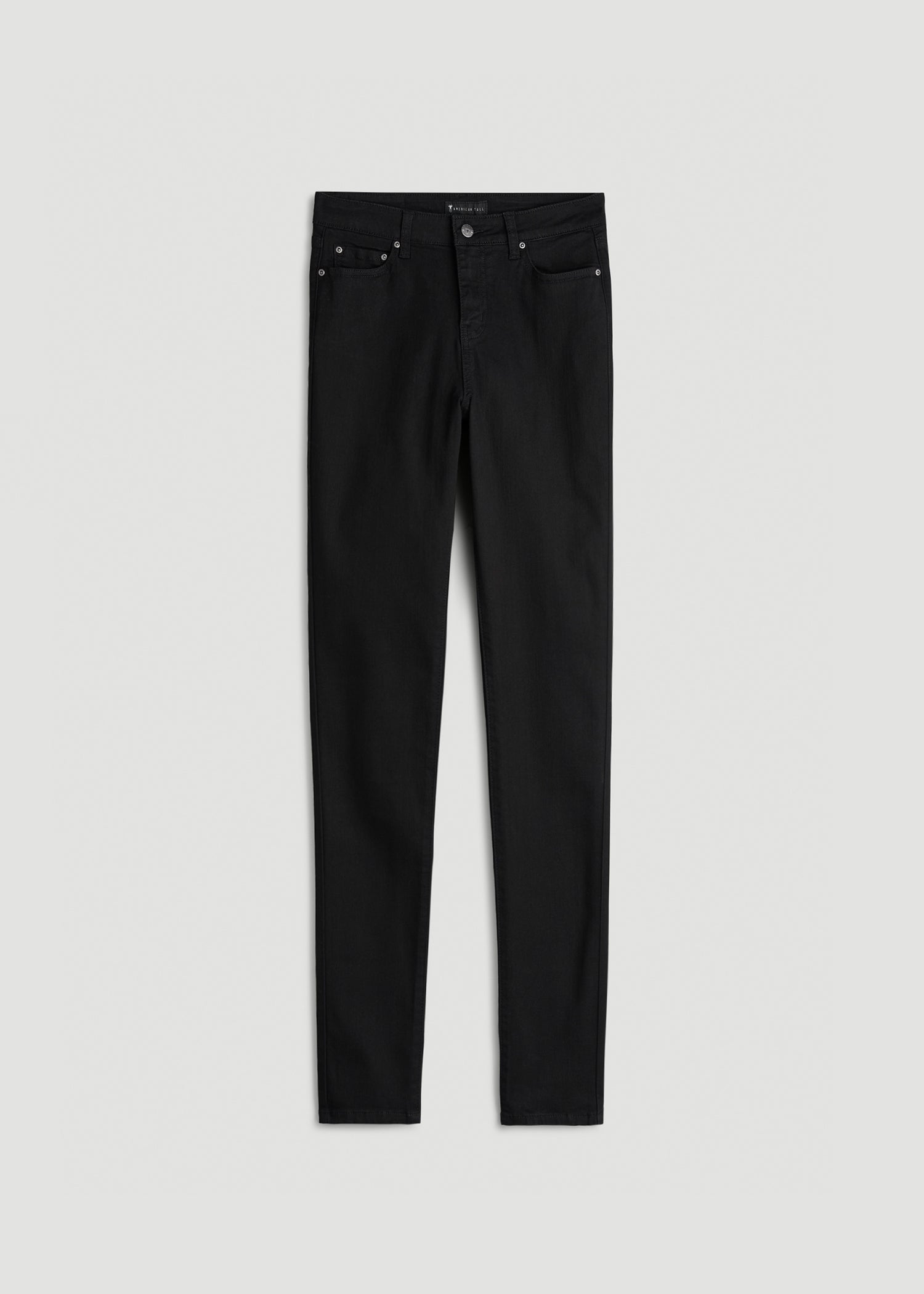 American Tall Women Georgia High-Rise Skinny Jeans for Tall Women in Black