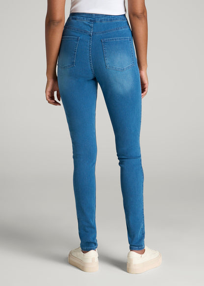 American Tall Women Jeggings for Tall Women in Classic Mid Blue