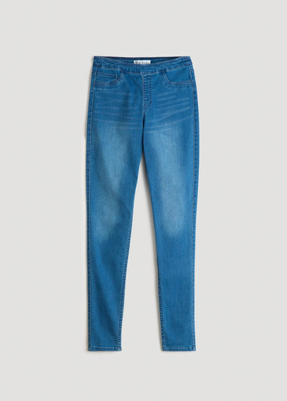 American Tall Women Jeggings for Tall Women in Classic Mid Blue