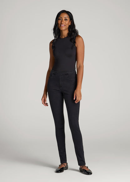 American Tall Women Jeggings for Tall Women in Washed Black
