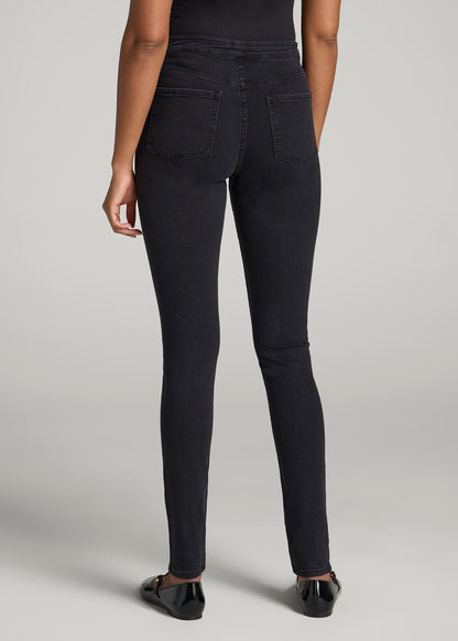 American Tall Women Jeggings for Tall Women in Washed Black