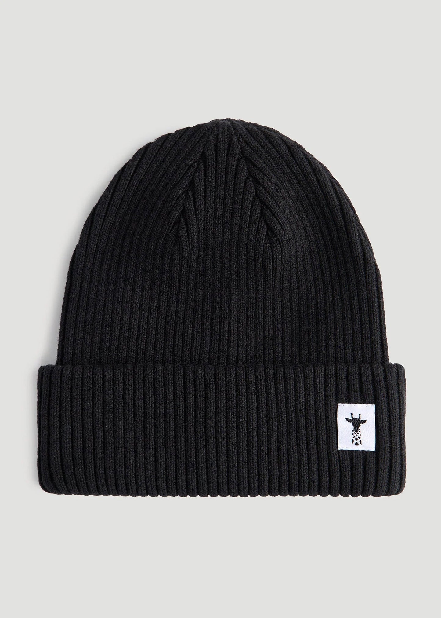 American Tall Women|Men Cotton Beanie in Black