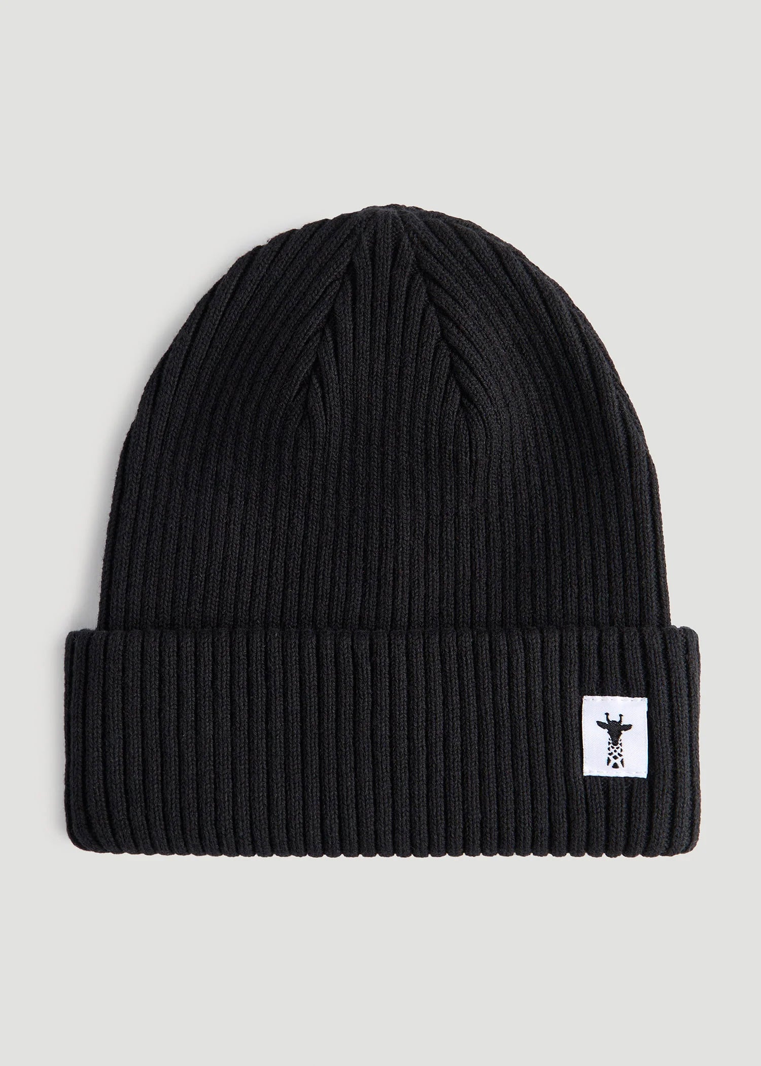 American Tall Women|Men Cotton Beanie in Black