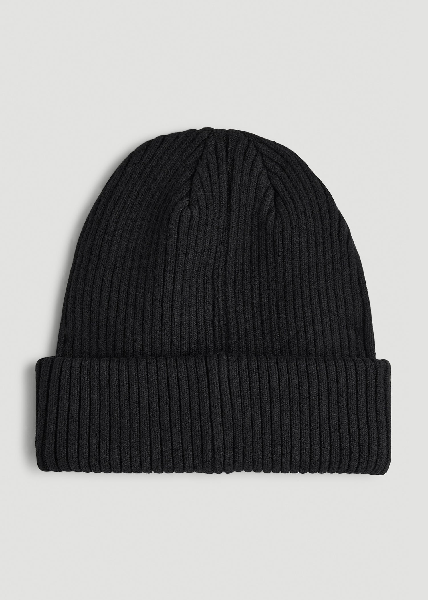 American Tall Women|Men Cotton Beanie in Black