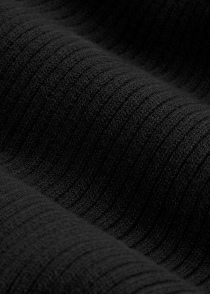American Tall Women|Men Cotton Beanie in Black