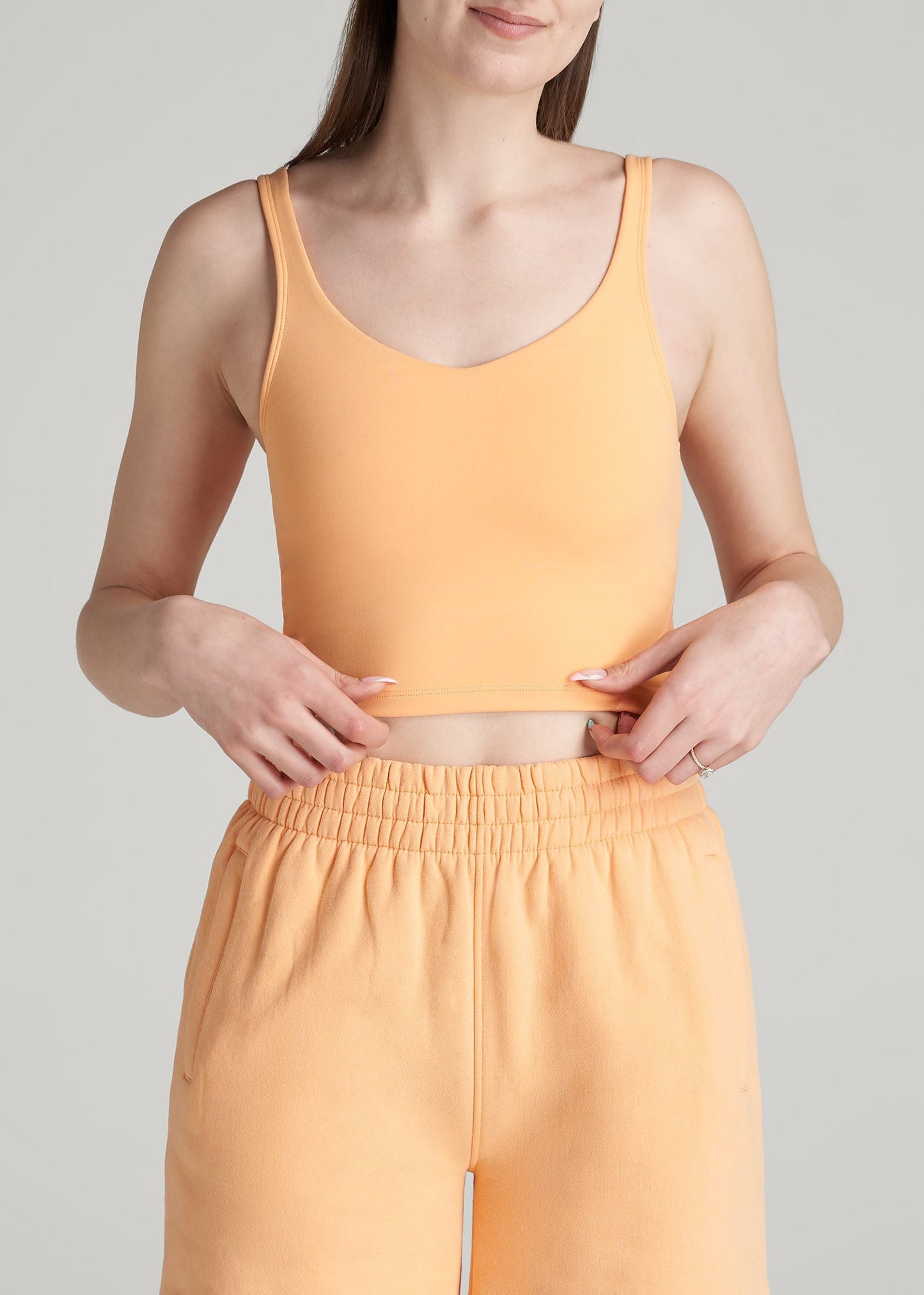 American Tall Women Balance Tank Top for Tall Women in Clementine