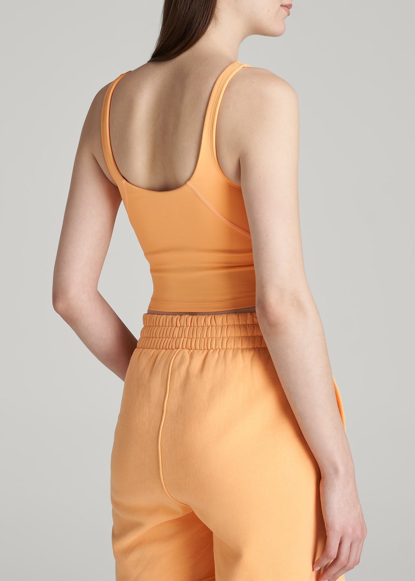 American Tall Women Balance Tank Top for Tall Women in Clementine