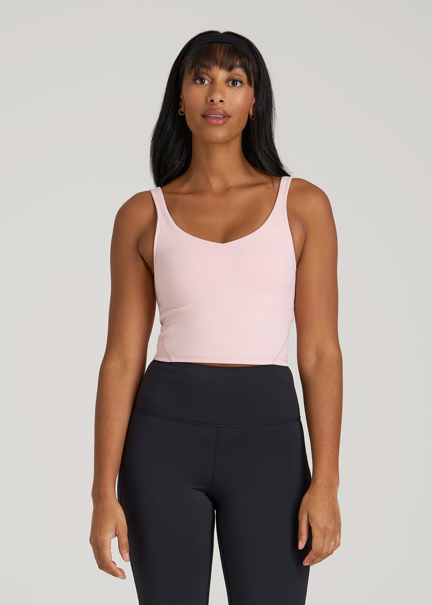 American Tall Women Balance Tank Top for Tall Women in Hush Pink