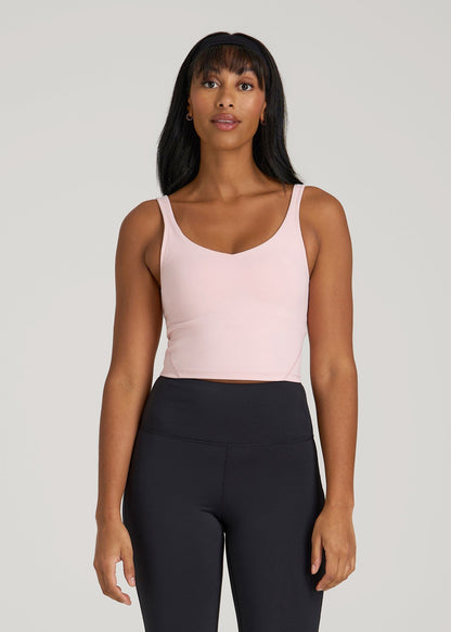 American Tall Women Balance Tank Top for Tall Women in Hush Pink
