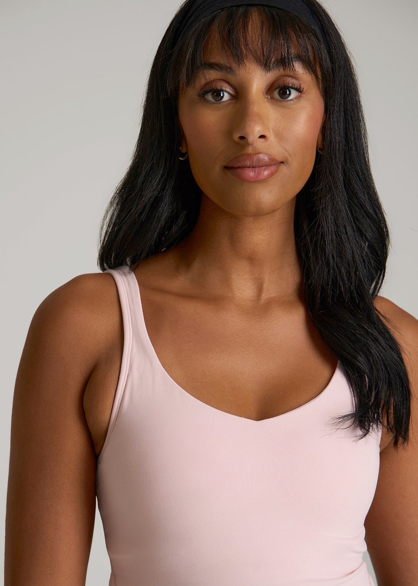 American Tall Women Balance Tank Top for Tall Women in Hush Pink