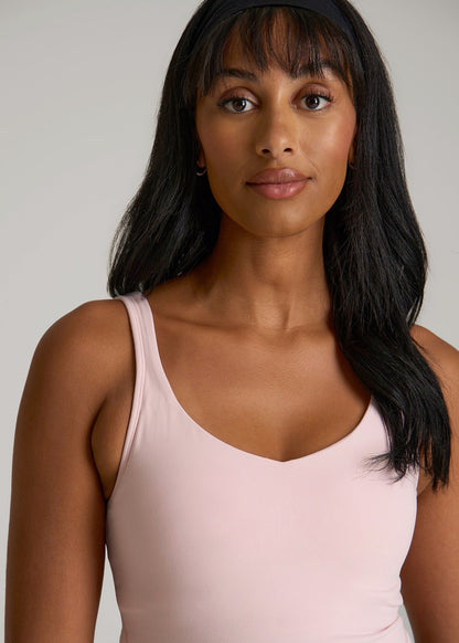 American Tall Women Balance Tank Top for Tall Women in Hush Pink