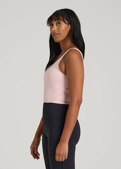 American Tall Women Balance Tank Top for Tall Women in Hush Pink