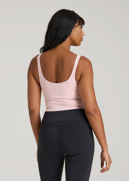 American Tall Women Balance Tank Top for Tall Women in Hush Pink