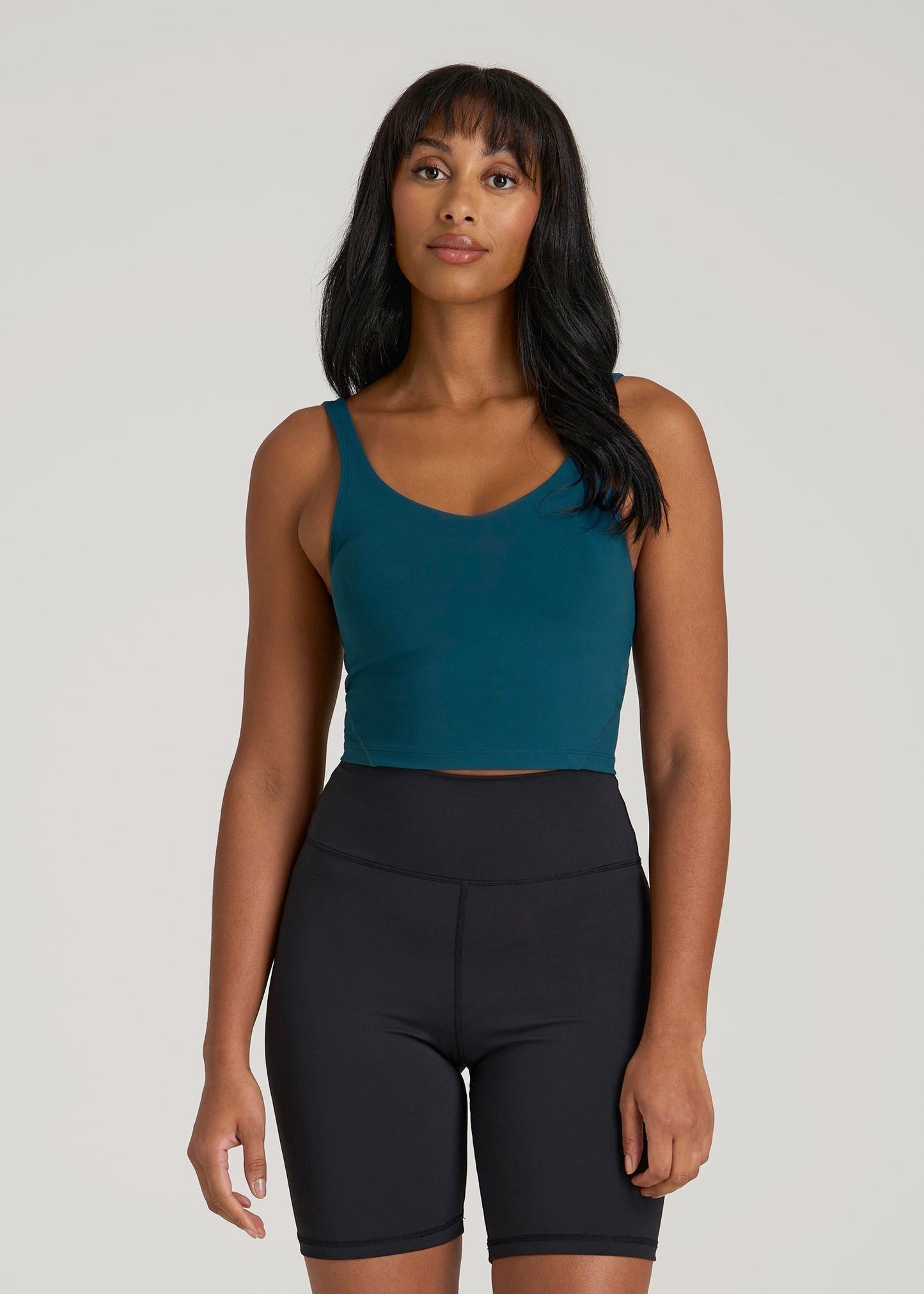 American Tall Women Balance Tank Top for Tall Women in Deep Water