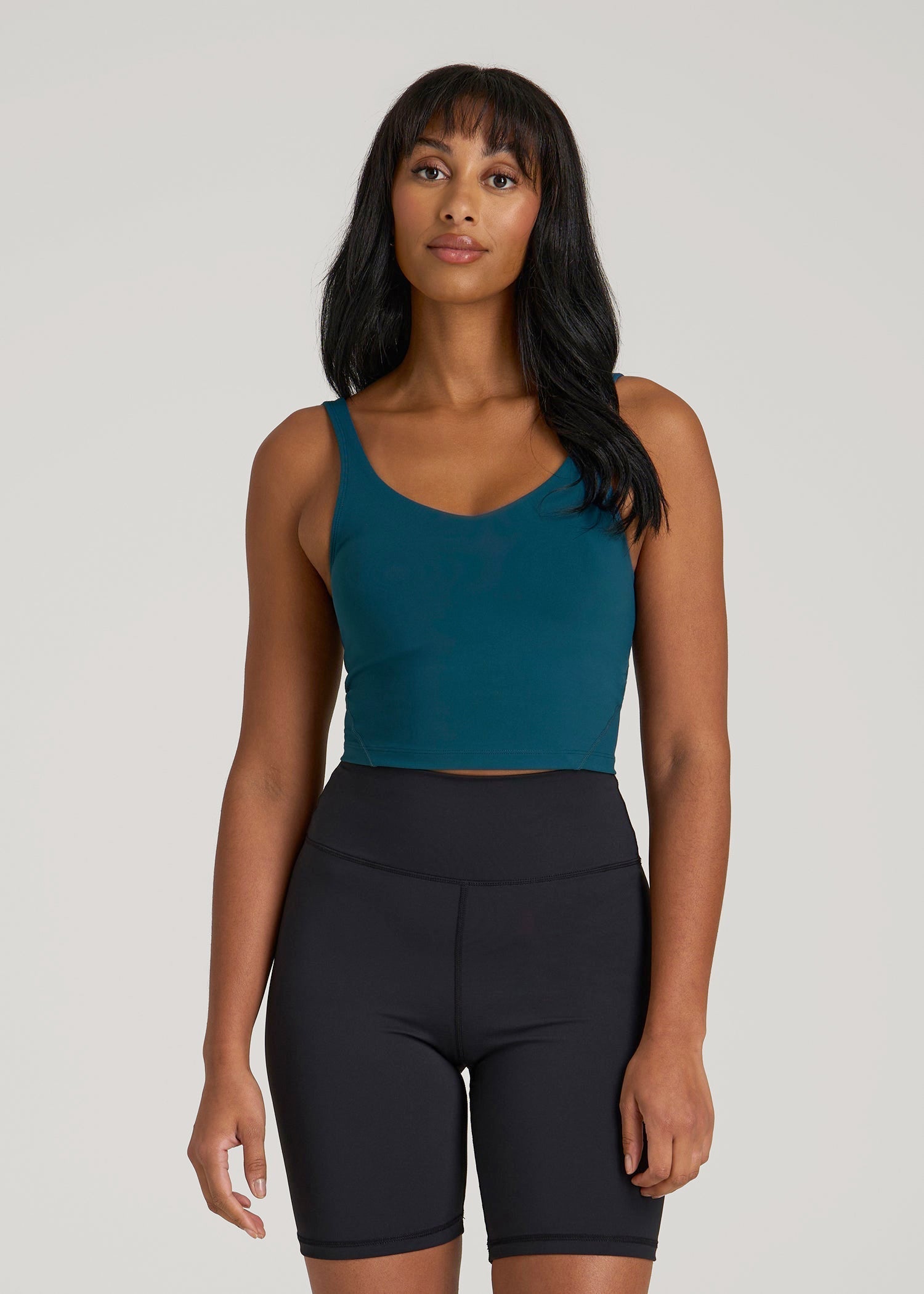 American Tall Women Balance Tank Top for Tall Women in Deep Water