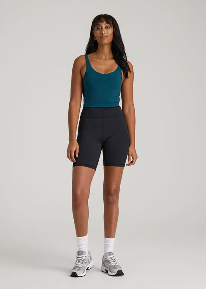American Tall Women Balance Tank Top for Tall Women in Deep Water