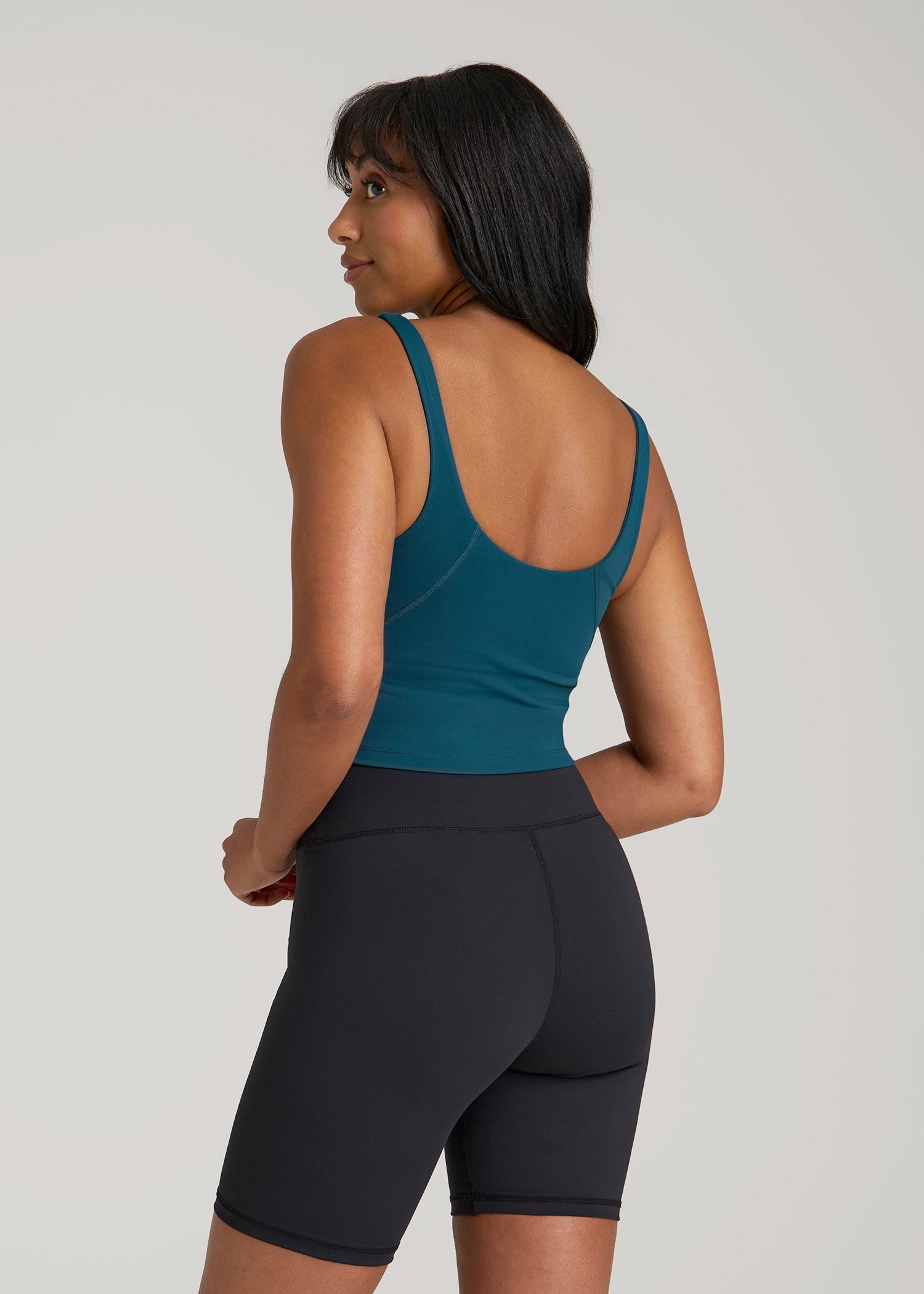 American Tall Women Balance Tank Top for Tall Women in Deep Water