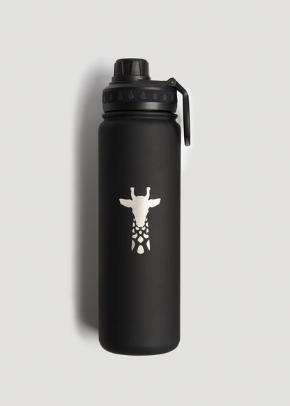 American Tall Women|Men Water Bottle in Black