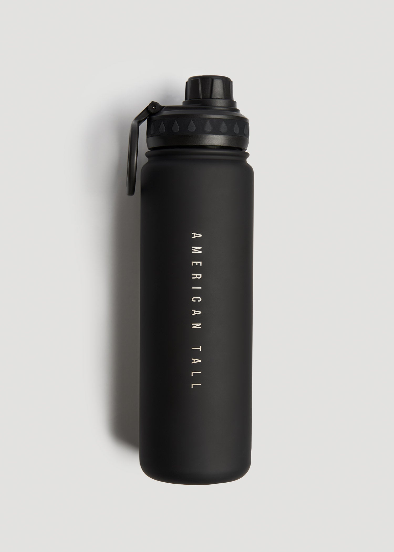 American Tall Women|Men Water Bottle in Black