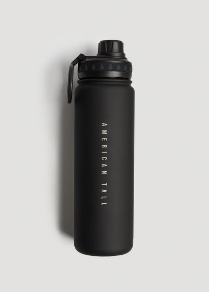 American Tall Women|Men Water Bottle in Black