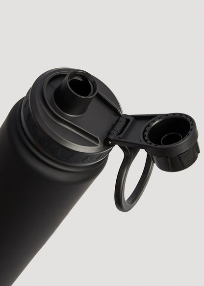 American Tall Women|Men Water Bottle in Black