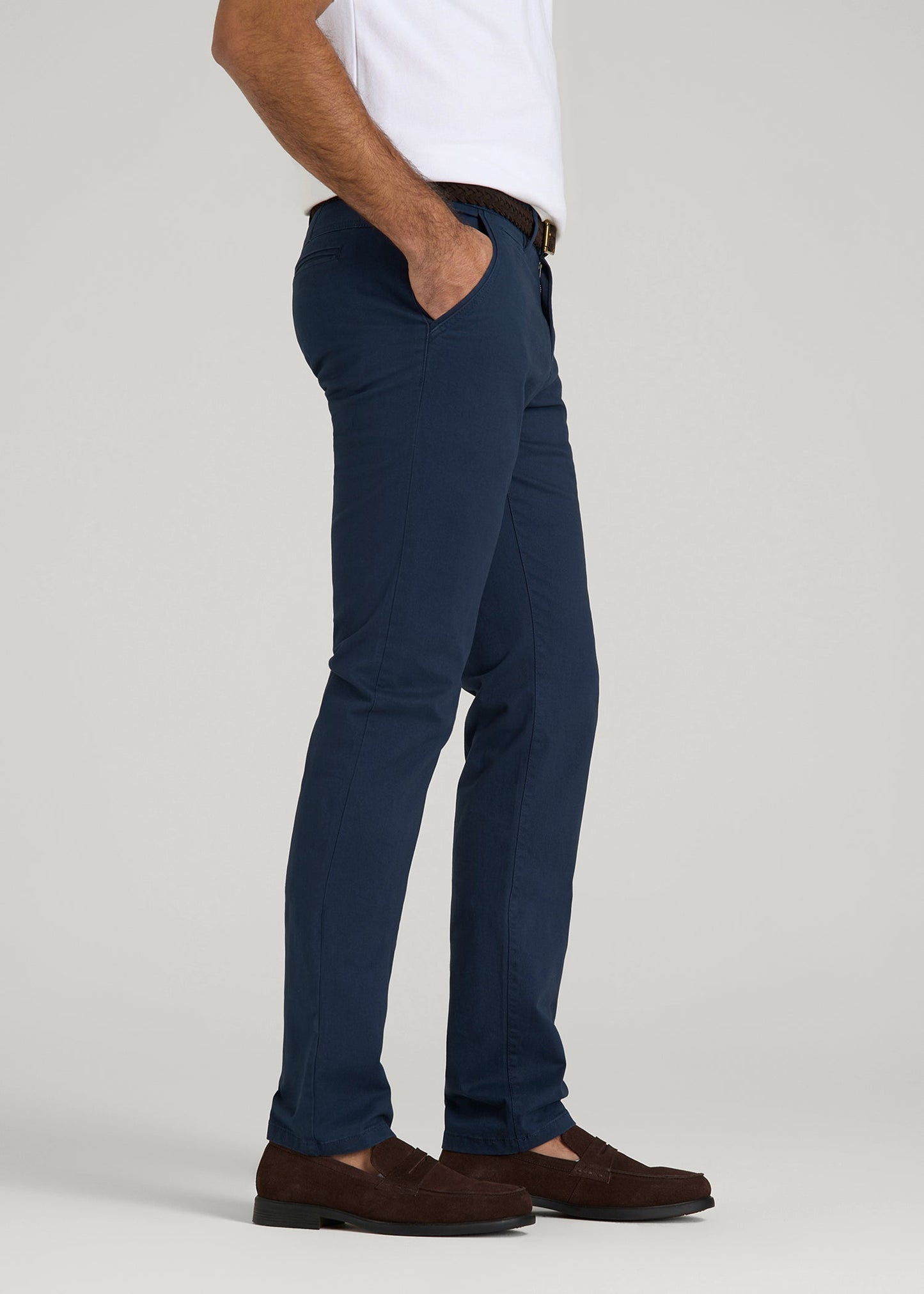 American Tall Men Carman TAPERED Chinos for Tall Men in Marine Navy