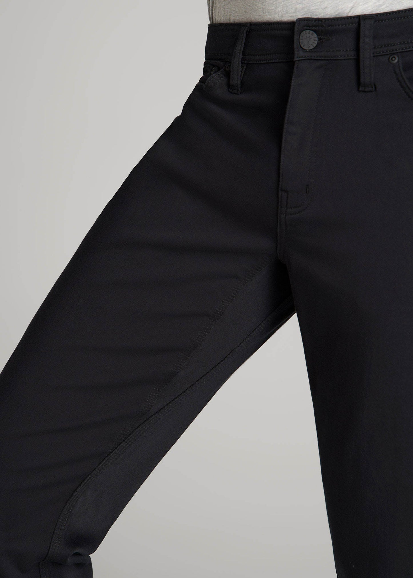 American Tall Men Everyday Comfort 5-Pocket TAPERED-FIT Pant for Tall Men in Black