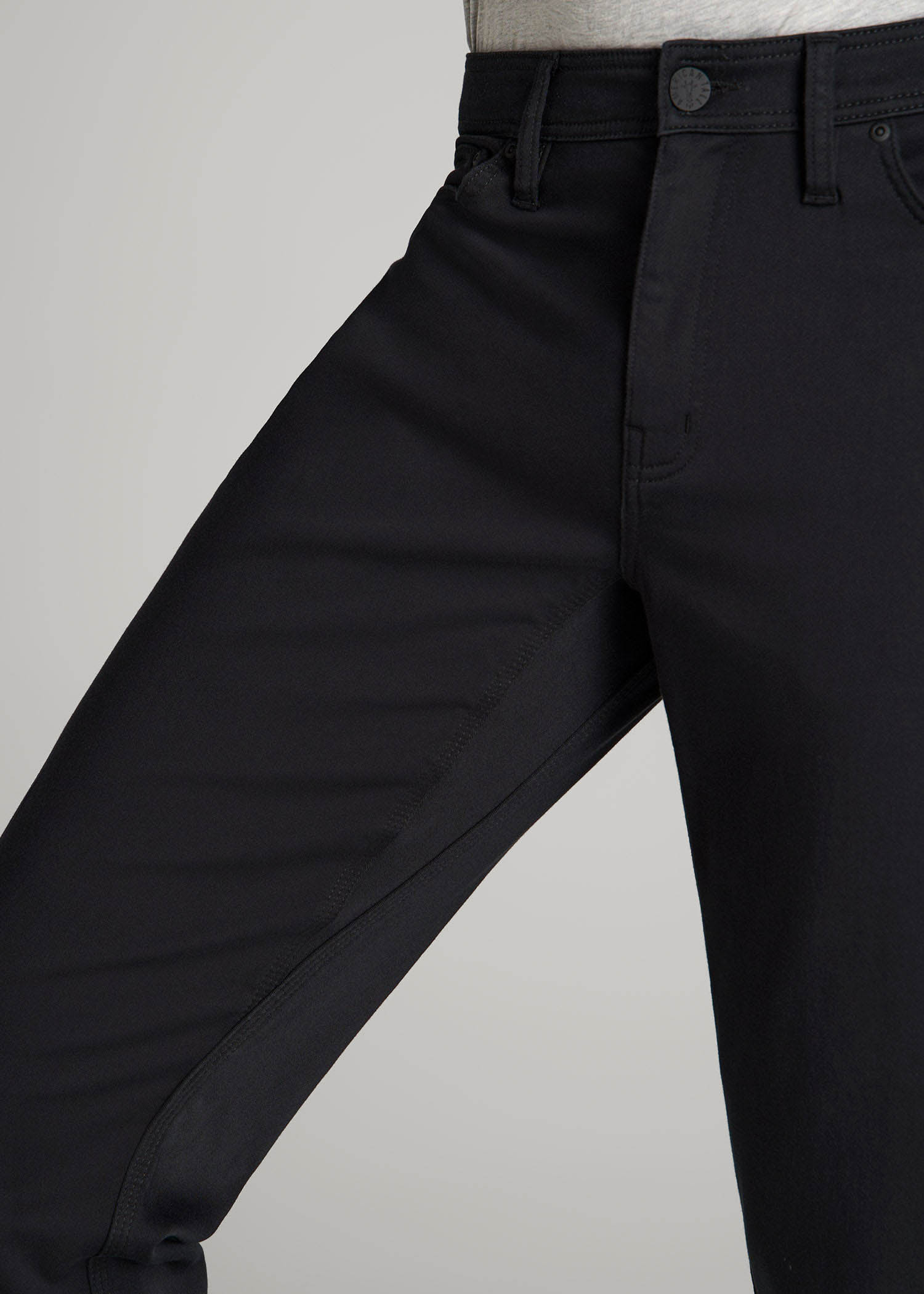 American Tall Men Everyday Comfort 5-Pocket TAPERED-FIT Pant for Tall Men in Black