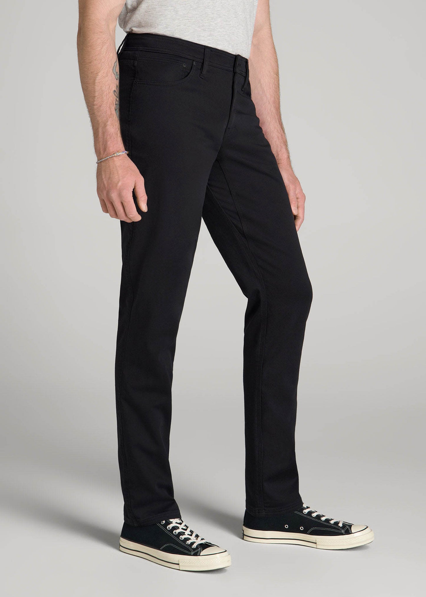 American Tall Men Everyday Comfort 5-Pocket TAPERED-FIT Pant for Tall Men in Black