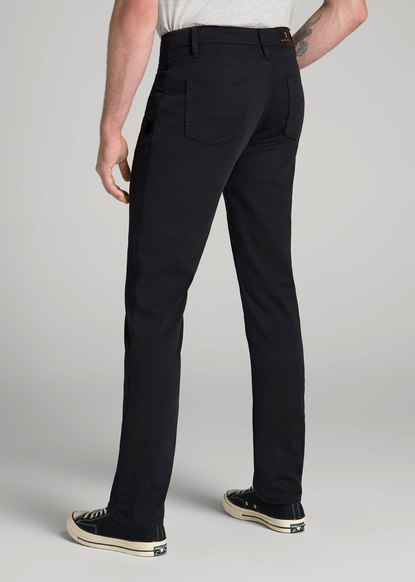 American Tall Men Everyday Comfort 5-Pocket TAPERED-FIT Pant for Tall Men in Black