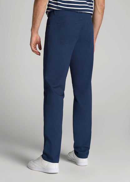 American Tall Men J1 STRAIGHT Leg Five-Pocket Pants for Tall Men in Marine Navy
