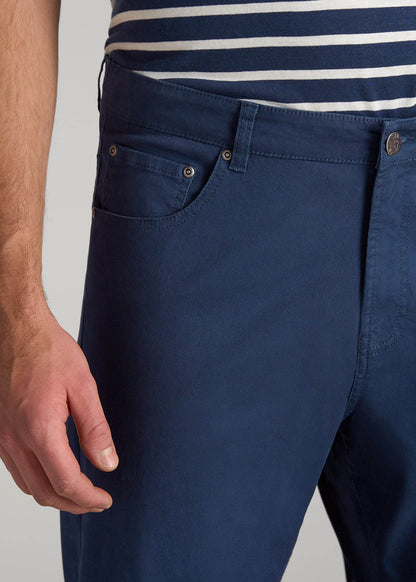 American Tall Men J1 STRAIGHT Leg Five-Pocket Pants for Tall Men in Marine Navy